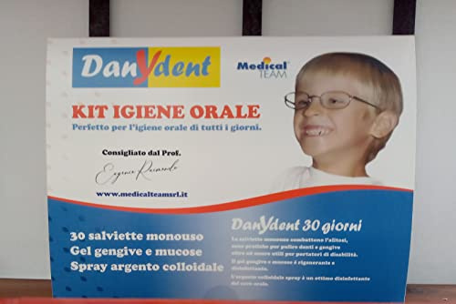 DANYDENT KIT COMPLETO 30 BUSTINE 1 ARGENTO COLLOIDALE 1 GEL DISINFETTANTE