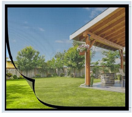 Mosquiteras para ventanas, mosquitera negra de 50x60cm para ventanas, protección contra insectos, mosquitera para ventanas con cinta autoadhesiva