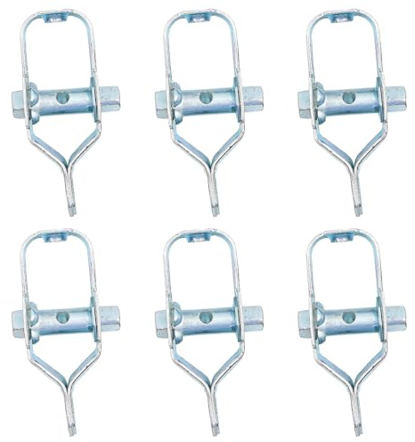 FONGKNOX 6 unids tensor de alambre de acero galvanizado tensor de malla de alambre de púas jardín tensor tornillo tensor