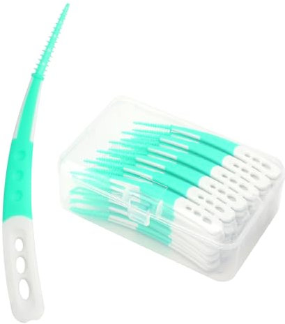 Lot de 60 brossettes interdentaire, brossette dentaire, brossettes interdentaires, gum brossette interdentaires, brosse interdentaire, brosette dentaires, cure dent plastique