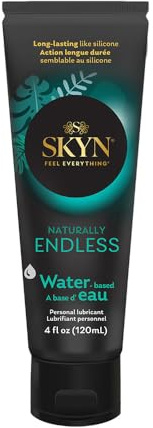 SKYN Naturally Endless Personal Lubricant – 4 oz – Water Based Lube for Men, Women and Couples, Safe with Latex and Latex-Free Condoms and Personal Devices