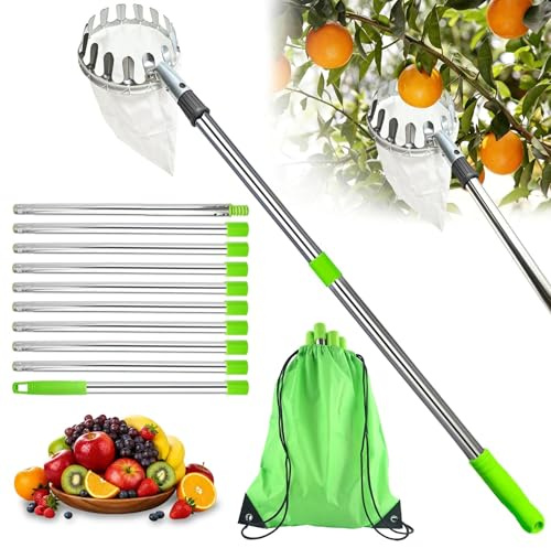 LINSOCLE 4m Rrecoge Frutas Telescopico
