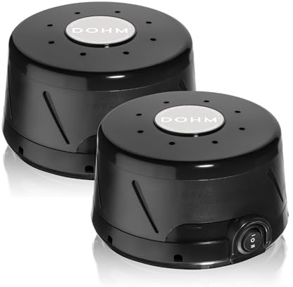Yogasleep Dohm Classic 2-Pack Black | The Original White Noise Machine | Soothing Natural Sound from a Real Fan | Noise Cancelling | Sleep Therapy, Office Privacy, Travel