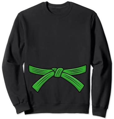 Judo belt green belt Judo 3th Kyu Obi, Jiu-Jitsu, Aikido Sweatshirt
