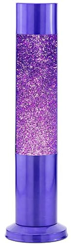 Nova Colour Glitter 15 Sensory Lamp with Purple Liquid, Silver and Glitter