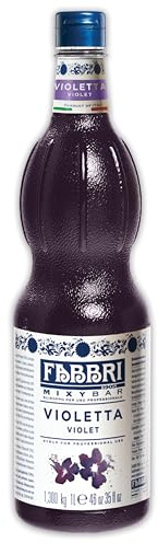 Food-United VIOLETT SIRUP 2x1L | FABBRI Mixybar Veilchensirup | sciroppo di viola | aus Veilchen-Blüten-Konzentrat | fabbri 1905 cocktail bar syrop | für Violet-Spritz-Cocktail Wodka Gin Likör (2)