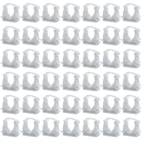 HLIWS Abrazadera de Manguera,42 Piezas Diámetro interior 16 mm,Sujecion de Tubo,Suministro de Agua Clips,Aplicar a Mangueras de Seguridad,Tuberías,etc