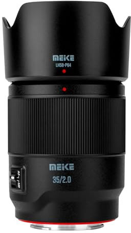 Meike 35mm F2.0 Autofocus Vollformat STM Step Motor Objetivo Compatible con Sony E Mount Cámaras A7 A7R A7IV A7R IV A7III A7RII A7RIII A7SIII A9 A7C A7CII