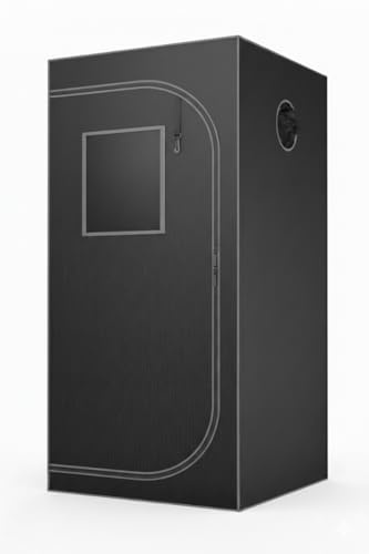 Indoor Grow Tent, Silver Mylar Hydroponics Grow Box (120 x 120 x 200 cm)