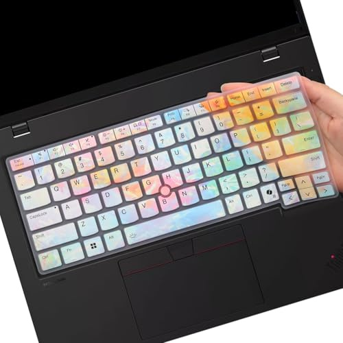 Copertura per tastiera per Lenovo Thinkpad L14 Gen 5/Thinkpad P14s Gen 5/Thinkpad T14 Gen 5/Thinkpad T14s Gen 6 14 pollici Laptop, layout inglese degli Stati Uniti copertura della tastiera-Dazzle