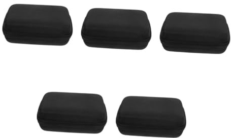Beaupretty 5 Piezas bolsa de almacenamiento de en bolsa de almacenamiento para diabéticos caja de almacenamiento estuche portátil caso universal Eva Negro