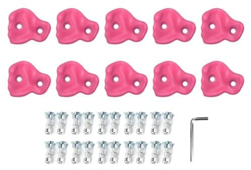 Hipzeepo Klättring vägghandtag 10 rockklättring håller PE ergonomisk handkänsla för inomhus utomhus barn vuxna