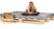 sunnypillow 180x200 cm Palettenbett aus Holz Holzbett Massivholzbett Bett aus Paletten Palettenmöbel Naturholz Fichte europalette 80 90 100 120 140 160 180 200 220 240 x 200 cm
