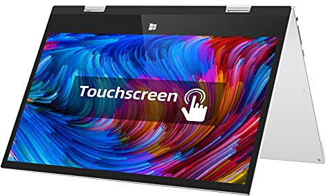 jumper 11.6 inch Full HD Touchscreen Laptop (6GB RAM 128GB eMMC, Ultra-light 360-degree flip Ultrabook, Windows 10 Laptops 2 in 1 Intel Celeron Processor) Support 256GB TF card Expansion