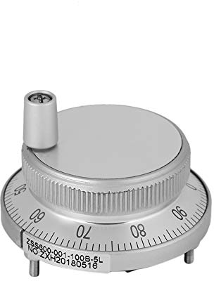 CNC-Impulsgeber, 5V 60mm Handrad-Impulsgeber Fräser Router Manuelle Steuerung für CNC-Systemfräsmaschine(Weiß)