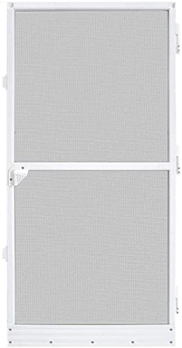 UISEBRT - Zanzariera per porta, telaio in alluminio, 95 x 210 cm, colore: bianco