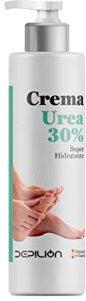Crema idratante Urea 30% 500ml - Crema idratante per piedi e mani con Pantenolo, Vit E e Urea - Protezione e riparazione della pelle - Depilion