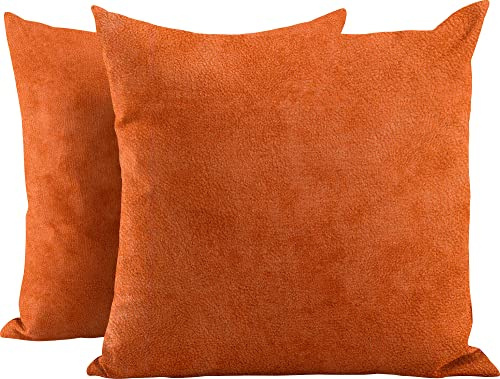 Erwin Müller Kissenhülle im 2er-Pack Wildleder-Optik Terracotta Größe 40x40 cm
