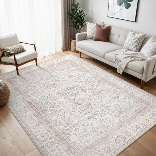 BEIMO Boho Teppich Wohnzimmer Schlafzimmer Vintage Waschbare Teppich Kurzflor rutschfest Teppiche für Küche 160X230CM