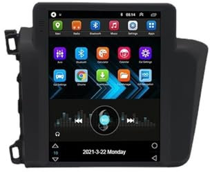 JINFOLI Android 9.7 pollici Navigazione GPS for auto, for Civic, guida a sinistra 2012-2015 Autoradio Stereo Lettore multimediale con BT WiFi Impianto audio stereo per auto(WIFI 1G-32G)