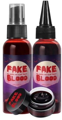Sangre Falsa 160 Ml Spray Portátil Realista Terrorífico De Atrezzo Para