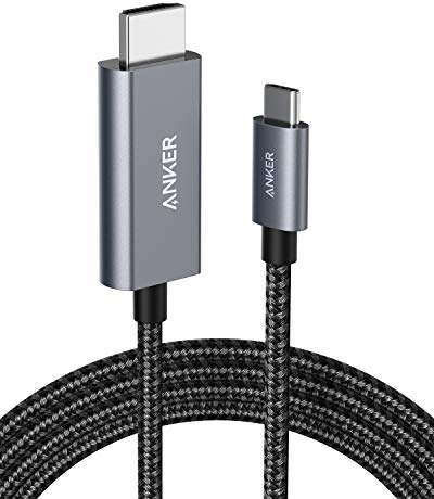 Anker Nylon USB C auf HDMI Kabel, 180cm, 4K 60Hz Adapter Kabel für MacBook Pro/Air, iPad Pro/Air, Galaxy S24/ S23, Dell XPS 13/15, und mehr, für Homeoffice
