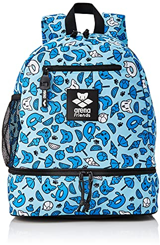 ARENA Team Friends 20 Rucksack für Kinder, Schwimmrucksack, Sport und Freizeit, für Kinder zwischen 1 und 9 Jahren, Rucksack mit Außentasche für Trinkflasche, Separates Fach für Schuhe, 20 Liter