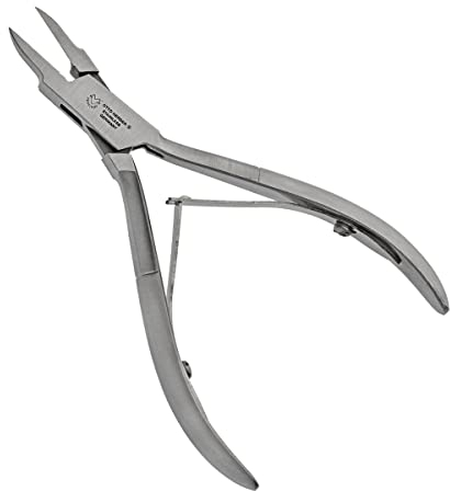 OTTO HERDER – Pinza angolare 11,2 cm antiruggine per la cura dei piedi – Pinza per unghie appuntita con lama sottile appositamente progettata per unghie incarnite