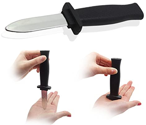 CXAFQ Coltello Pugnale a Scomparsa, Pugnale in Plastica, Coltello Finto Divertente per Bambini e Adulti
