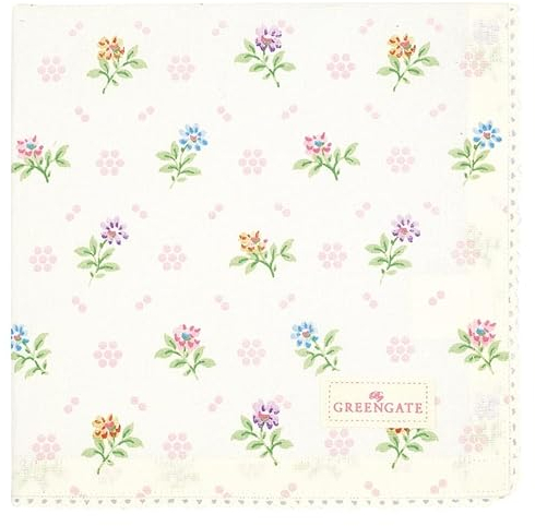 GreenGate Cilja Stoffserviette mit Spitze White 40x40cm