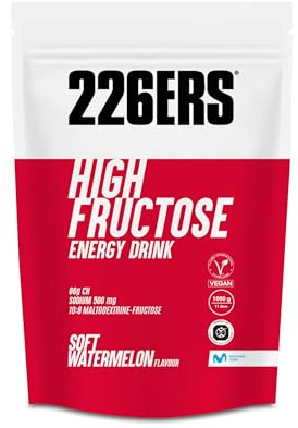 226ERS - High Fructose Energy Drink, Bebida Energética para Deportistas, con Maltodextrina y Fructosa, Vegano y Sin Gluten, Aporte Hidratos de Carbono, Sabor Sandía, Doypack 1kg