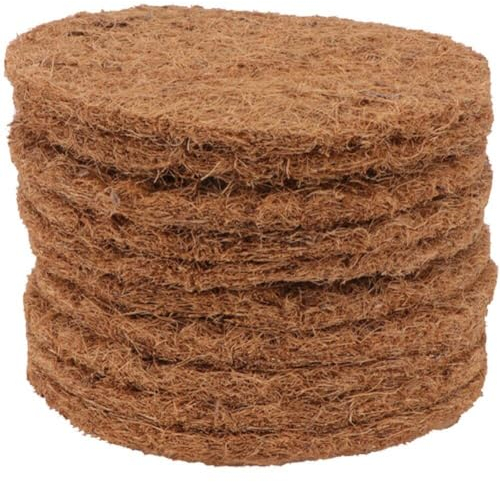 10 Teile/Satz Runde Vogelkäfig Nesting Taube Matte Vogel Nistschalen Kokosfaser Matte Natürliche Taube Ei Pads Liefert Für Vogel