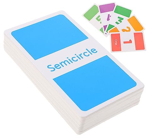 GARVALON Tarjetas Educativas Sensoriales Tarjetas De Aprendizaje Números Figuras