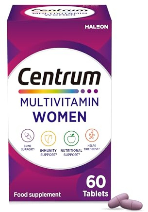 Centrum Women's Multivitamins & Minerals, 23 Essential nutrients Including Vitamin D, C, and Iron, 60 Tablets (Packaging May Vary)