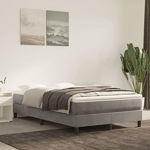 Nusvialune fickfjädermadrass 120 x 200 cm medium ljusgrå sammet, ergonomisk vändbar, andas, tryckavlastande komfort för rygg, nacke, axlar, barnrum, gästrum, sovmatta