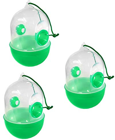 Trampa para avispas, verde colgante, trampa para moscas, abejas y avispas (3)