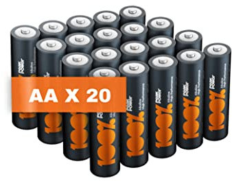 AA Batteries pack of 20 by PeakPower 10Year Shelf life & Ideal for everyday devices