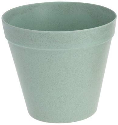 Muddy Hands Eco Friendly Bamboo Fibre Small Plant Pot Indoor Home Decorative Flower Succulent Cactus Herb Planter (10.5cm, Green)
