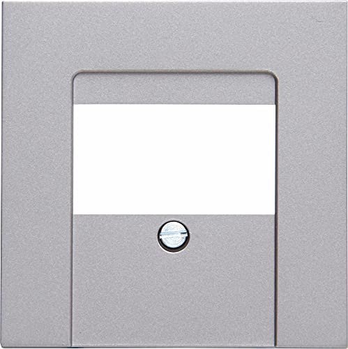 Kopp HK07 - Cubierta TAE, 1-3 conexiones (o 2 tomas USB), color: acero, 5 unidades, 373147009