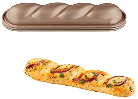 Set de 3 moules à torsade Tefal Creabake J3083S04 Cuivre et Gris