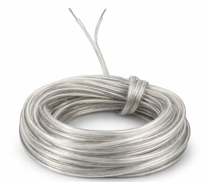 Cavo Piattina Trasparente 2x0,50 mm² SOTTILE – Matassa 10 Metri – Rame Puro – Ideale per Lampade, Lumi e Lampadari – 250V – Prometeo Electronics