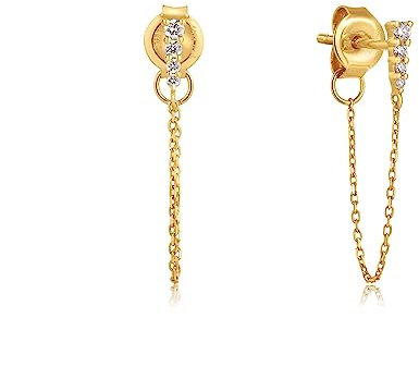 Ania Haie Damen-Ohrstecker 585er Gelbgold 6 Diamant One Size 88360613