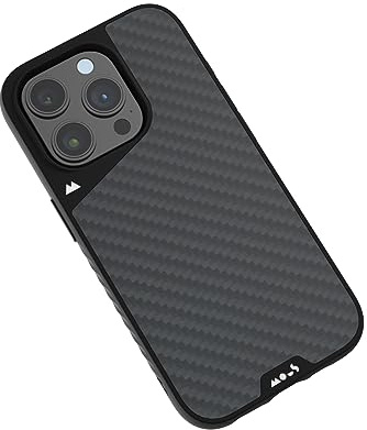 Mous Case for iPhone 15 Pro MagSafe Compatible - Limitless 5.0 - Carbon Fiber - Protective iPhone 15 Pro Case - Shockproof Phone Cover