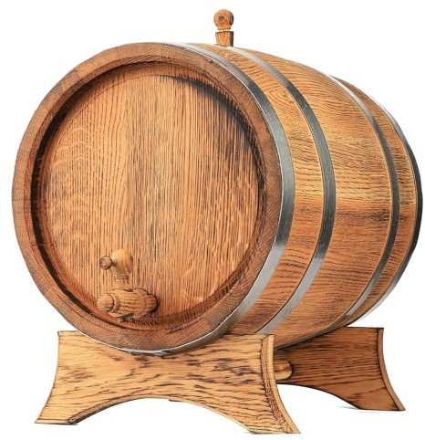 MB Manufaktura Barel Träfat Ekfat Bränd Naturlig Ek Whiskyfat Vinfat Ekvinfat Liten spritfat Ekfat Stor ekfat Kolad Ekfat Whiskyfat Med Kran Vintage åldrande Ek Fat Bord Hem Bar Dekor Konjak 10 liter