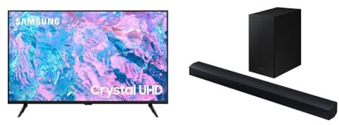 Samsung 50 CU7020 UHD 4K HDR Smart TV C430 2.1ch 270W Soundbar Speaker (2023)