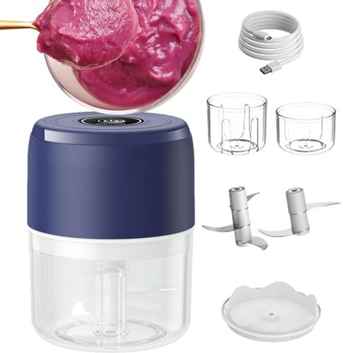Tritatutto elettrico, tritacarne portatile, tritatutto elettrico e affettaverdure tritacarne | tritacarne affettaverdure, da cucina portatili per aglio, cipolle, frutta, carne