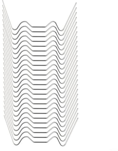 Gewächshauszubehör 50 Stück zuverlässige Edelstahl Glasclips (50W Verglasungsclips)