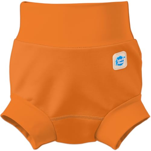 Splash About Happy Nappy Pannolino da Bagno per Bambino e Neonato, Arancione, 6-12 Mesi Unisex-Bimbi