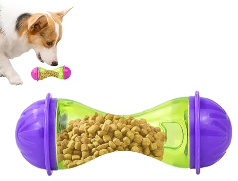 J0uet - Giocattolo interattivo per cani, palla per dolci, palla a alimentazione lenta, anti-perdita di cibo, puzzle di arricchimento per cani, palla da allenamento QI, giocattolo durevole ideale per L