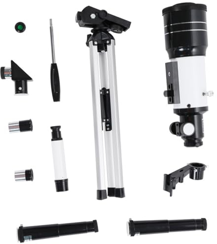 EPIGEIST Telescopio Rifrattore Astronomico 70Mm 150X con Treppiede e Supporto per Smartphone Telescopio da Esterno Portatile per Principianti Monoculare Alto Ingrandimento per